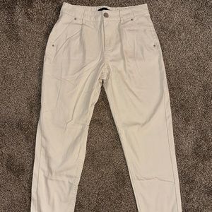 Who What Wear Women's Cream Chino Pants Size 2